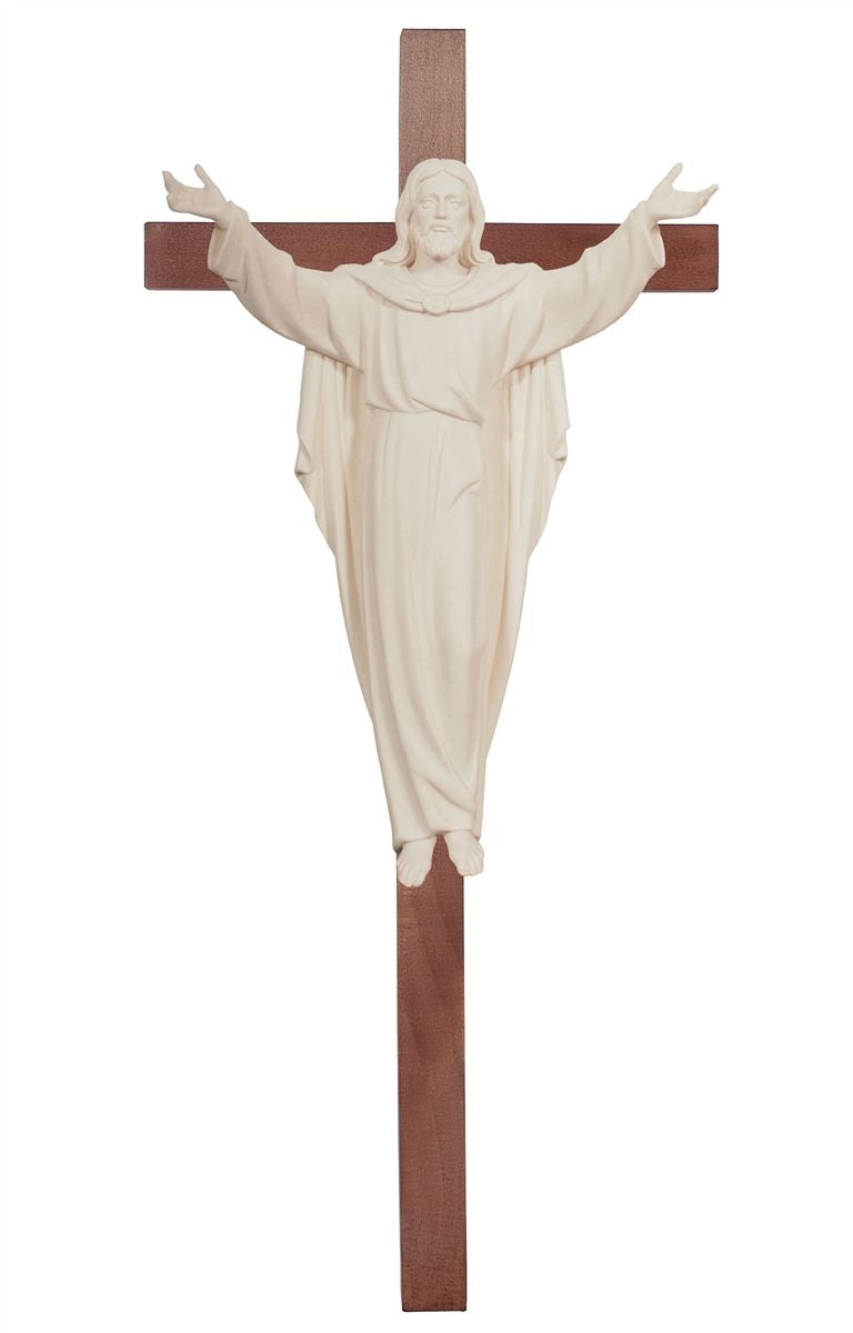 Auferstandener Christus auf Balken gerade