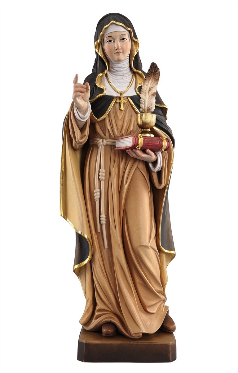 Hl. Gertrud mit Feder