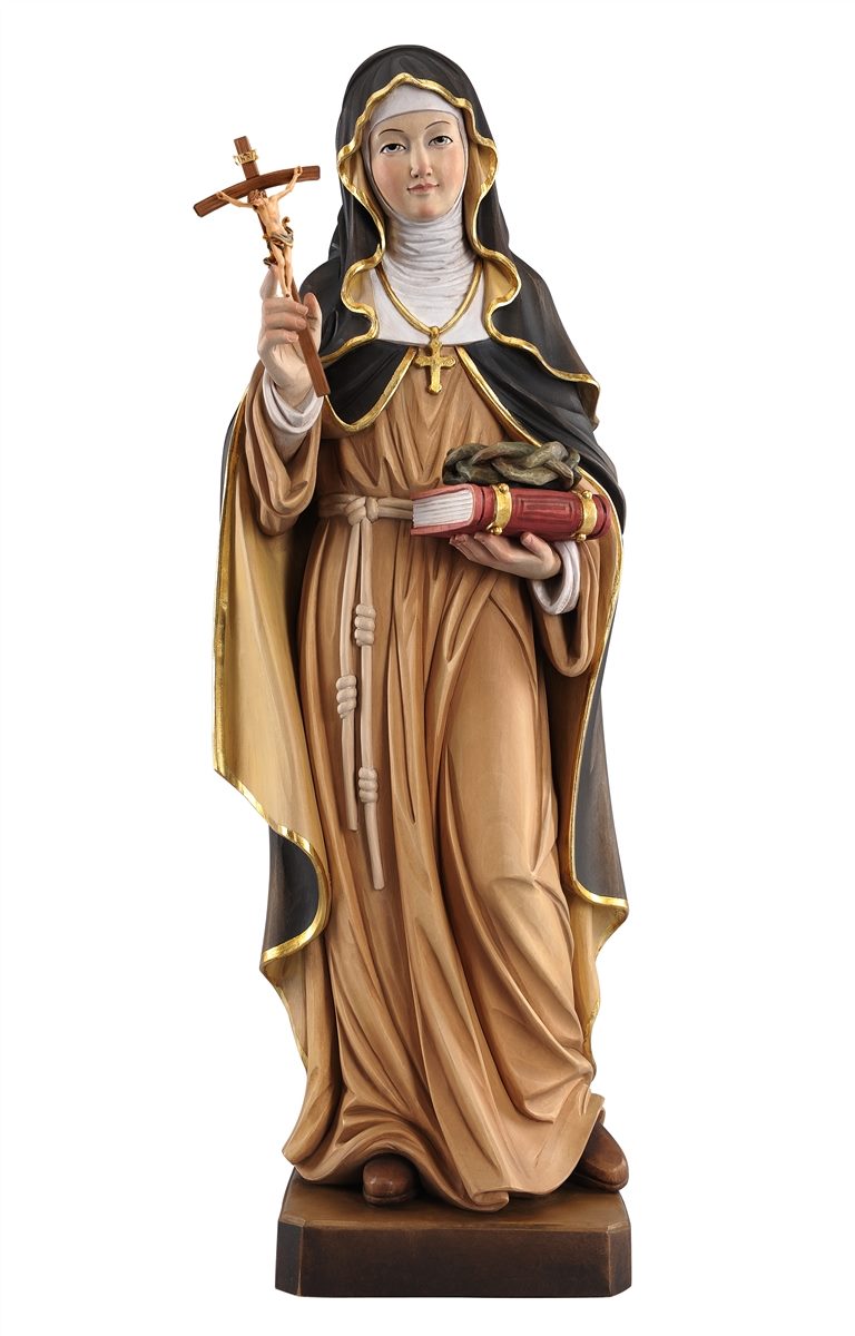 Hl. Rita mit Kreuz und Dornenkranz