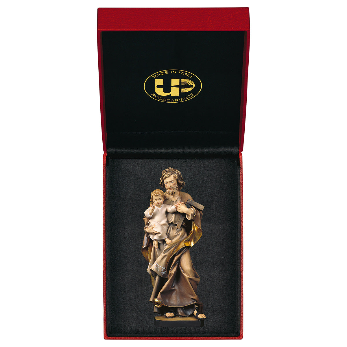Hl. Josef mit Kind und Winkel + Etui