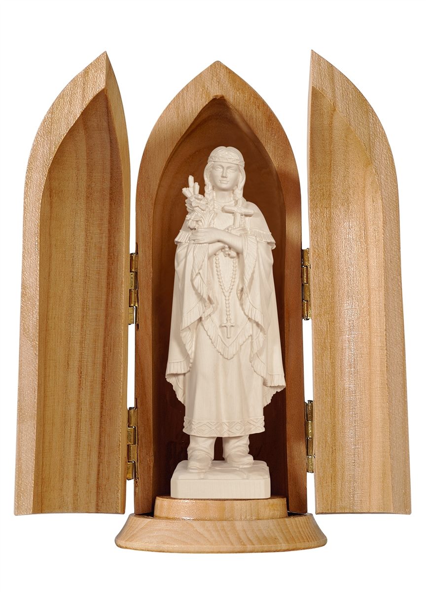 Hl. Kateri Tekakwitha in Nische