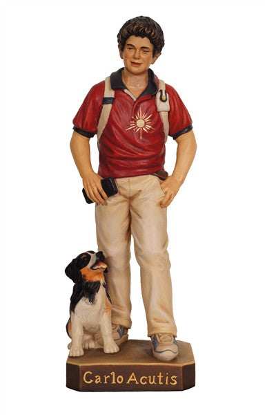 Carlo Acutis mit Hund