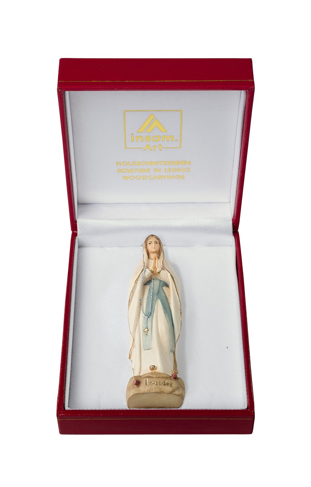 Etui mit Madonna Lourdes stilisiert