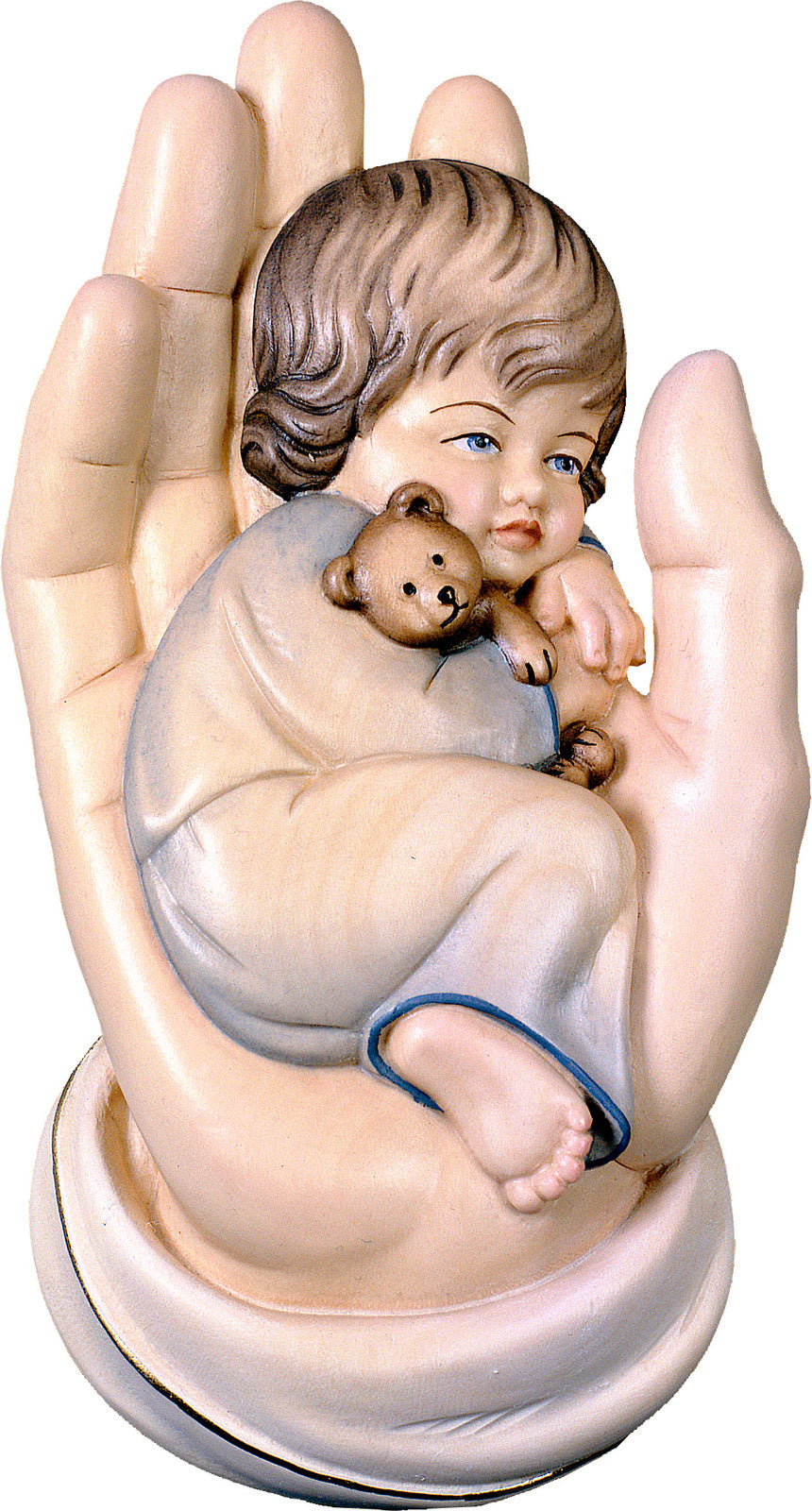 Schützende Hand Wand mit Junge