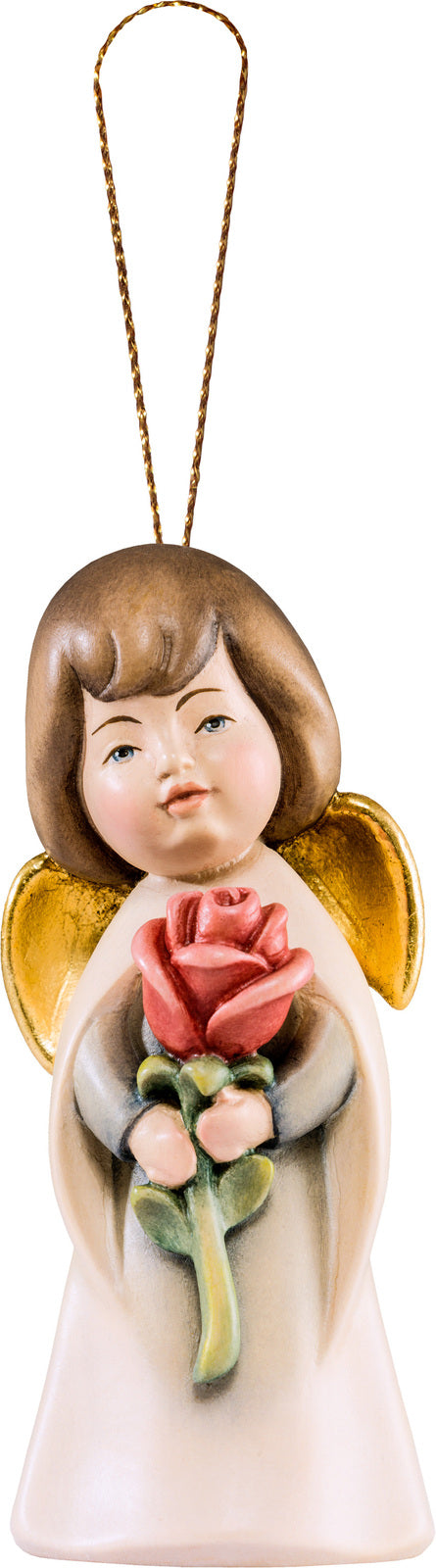 Traumengel mit Rose zum hängen