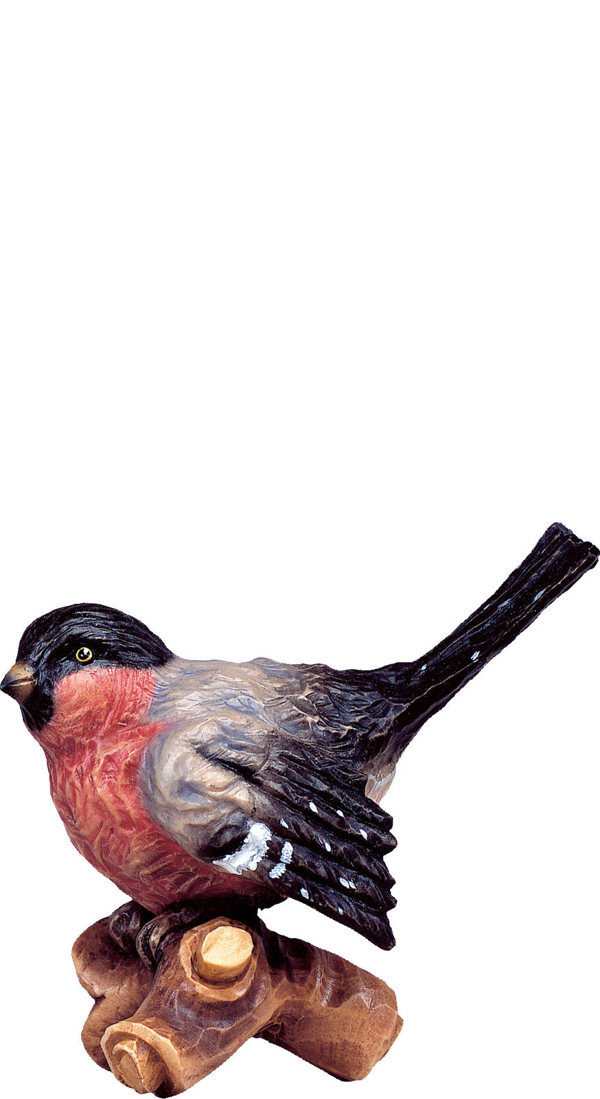 Vogel auf Ast B.K. rot