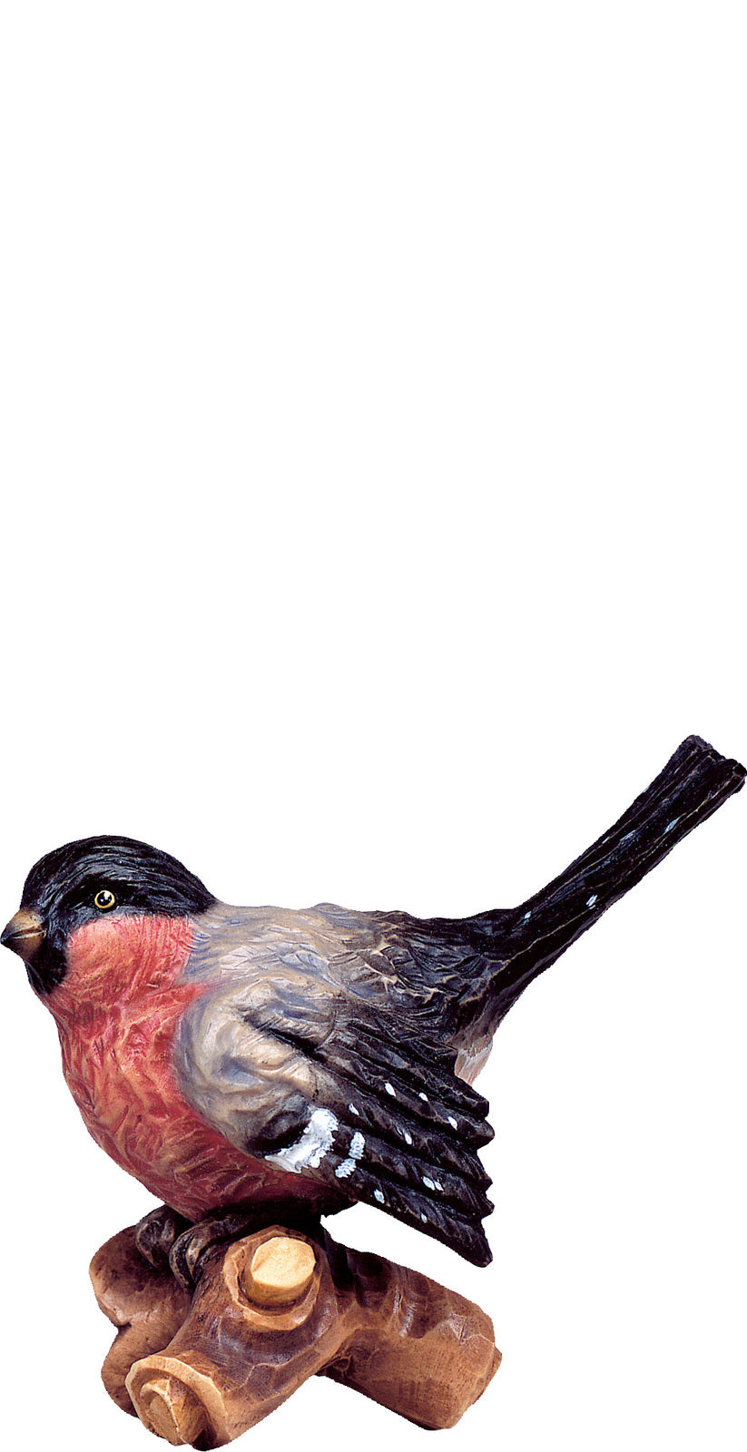 Vogel auf Ast D.K. rot