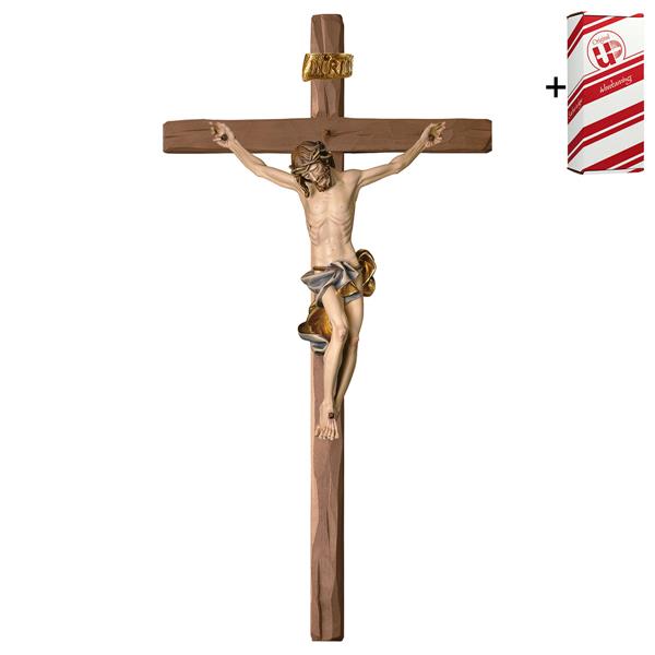 Kruzifix Barock Balken gerade + Geschenkbox