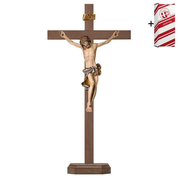 Kruzifix Barock Stehbalken + Geschenkbox