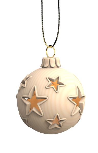 Weihnachtskugel Sterne hohl