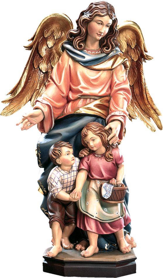 Schutzengel mit  2 Kindern