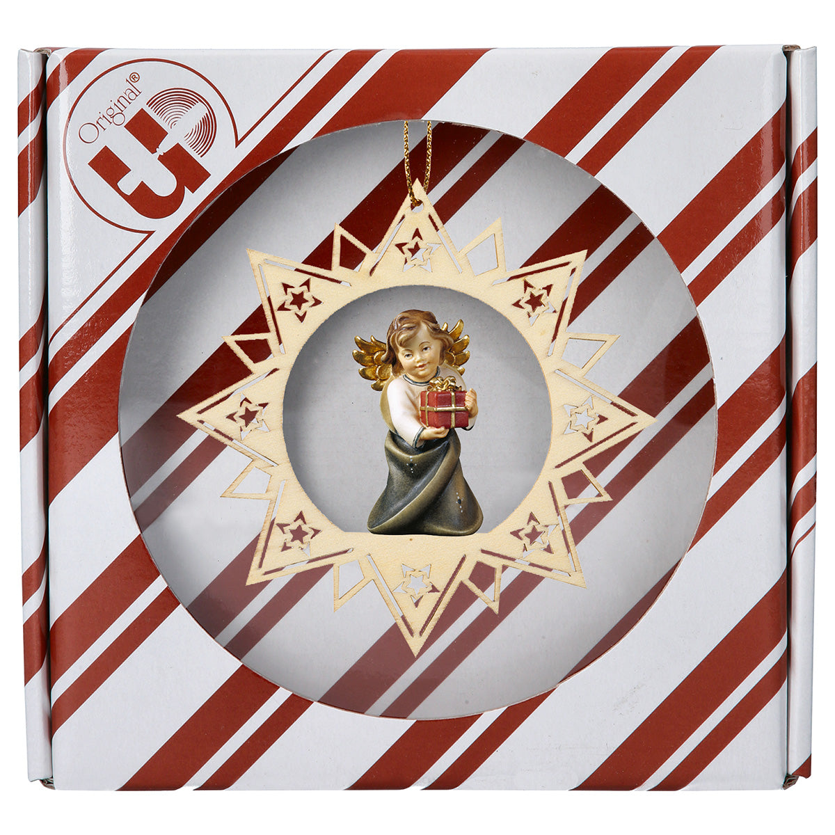 Herzengel mit Geschenk Sternchen Stern + Geschenkbox