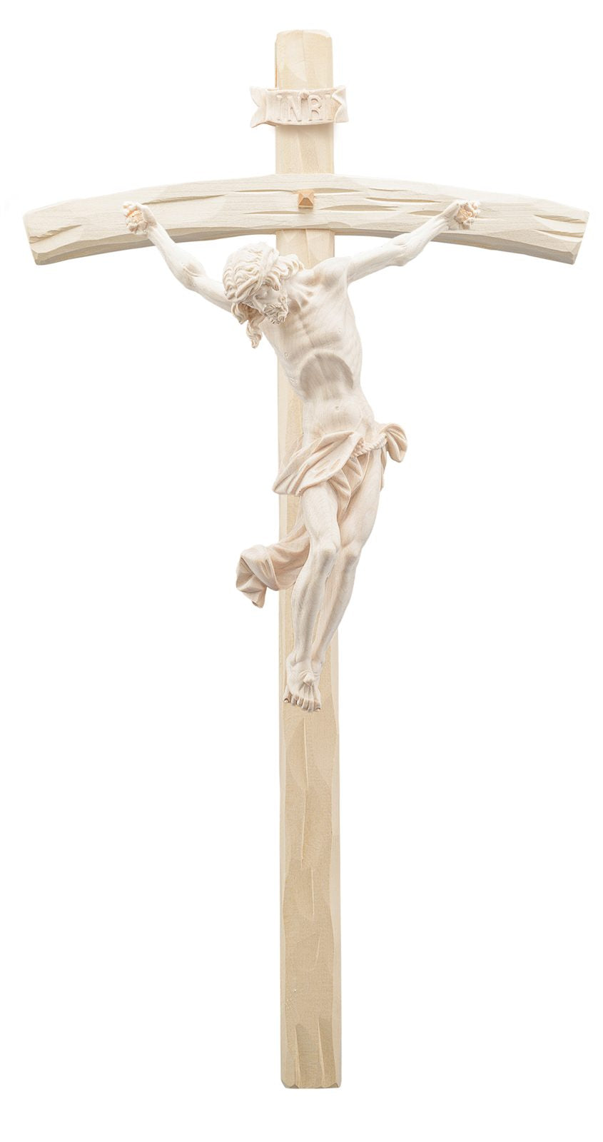 Christus barock mit gebogenem Kreuz