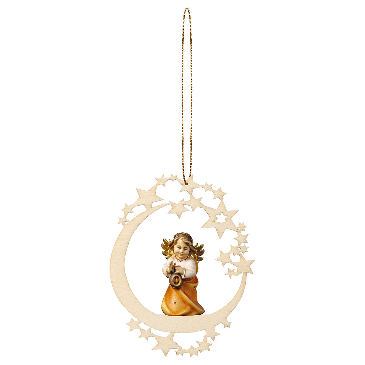 Herzengel mit Laterne Mond Stern
