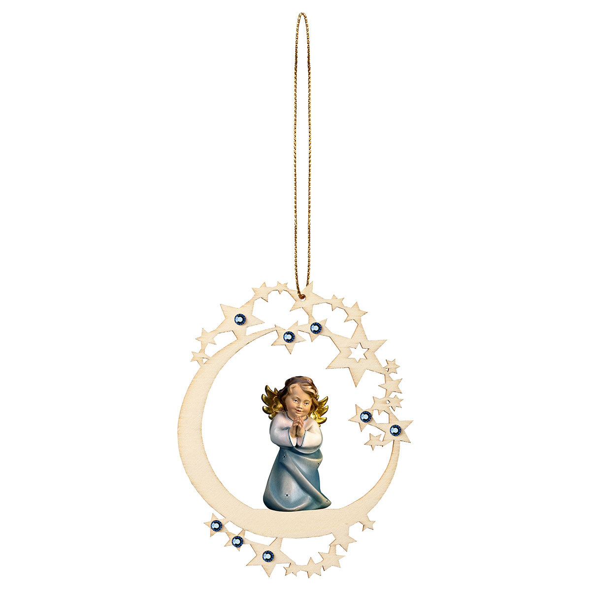 Herzengel betend Mond Stern Crystal