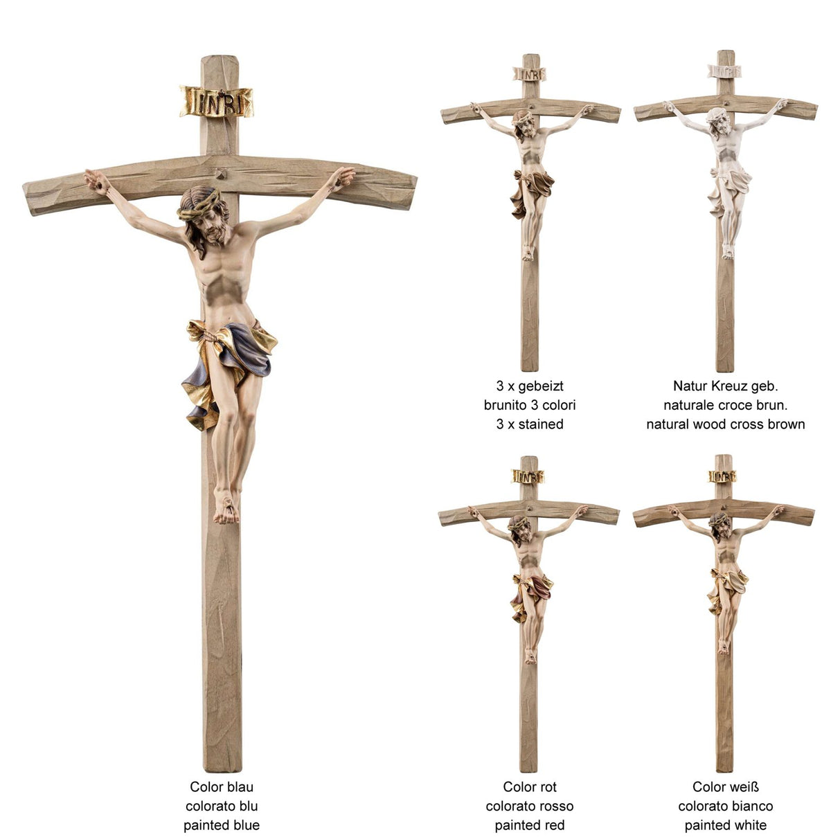 Christus Insam mit Kreuz gebogen