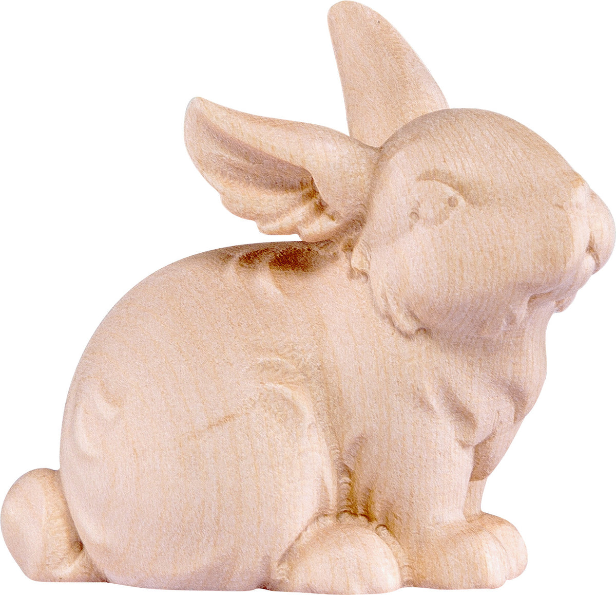 Hase sitzend grau