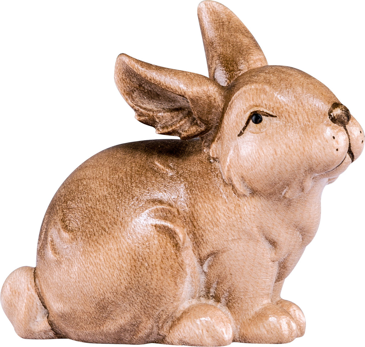 Hase sitzend braun