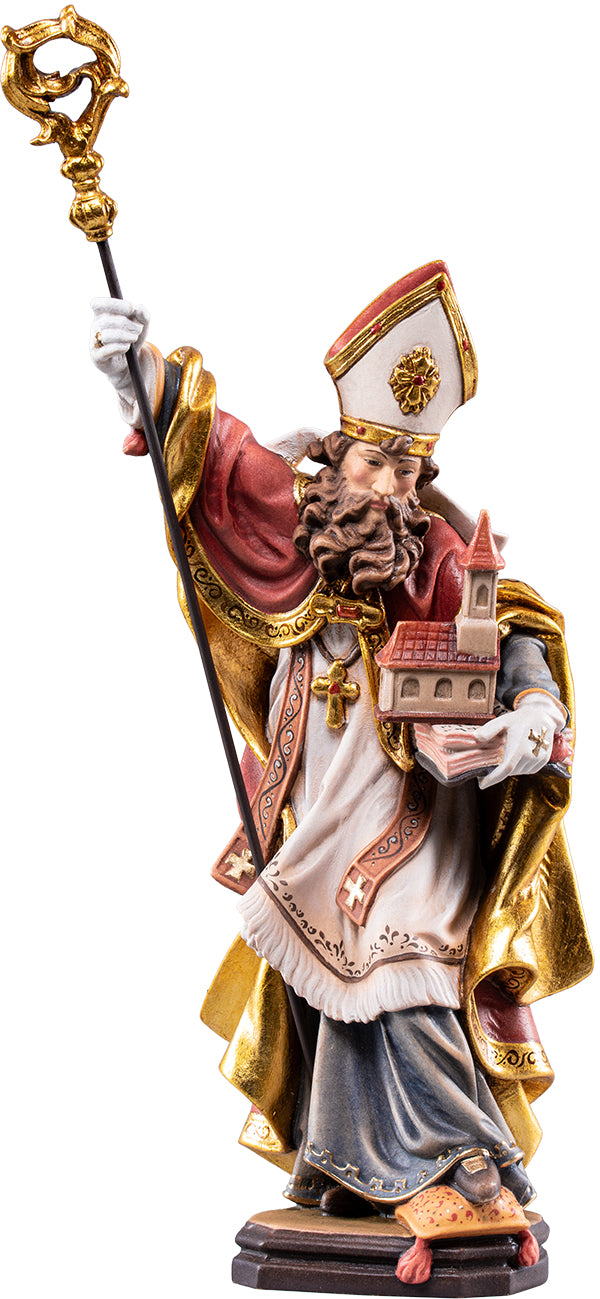 Hl. Gebhard mit Buch und Kirchenmodell
