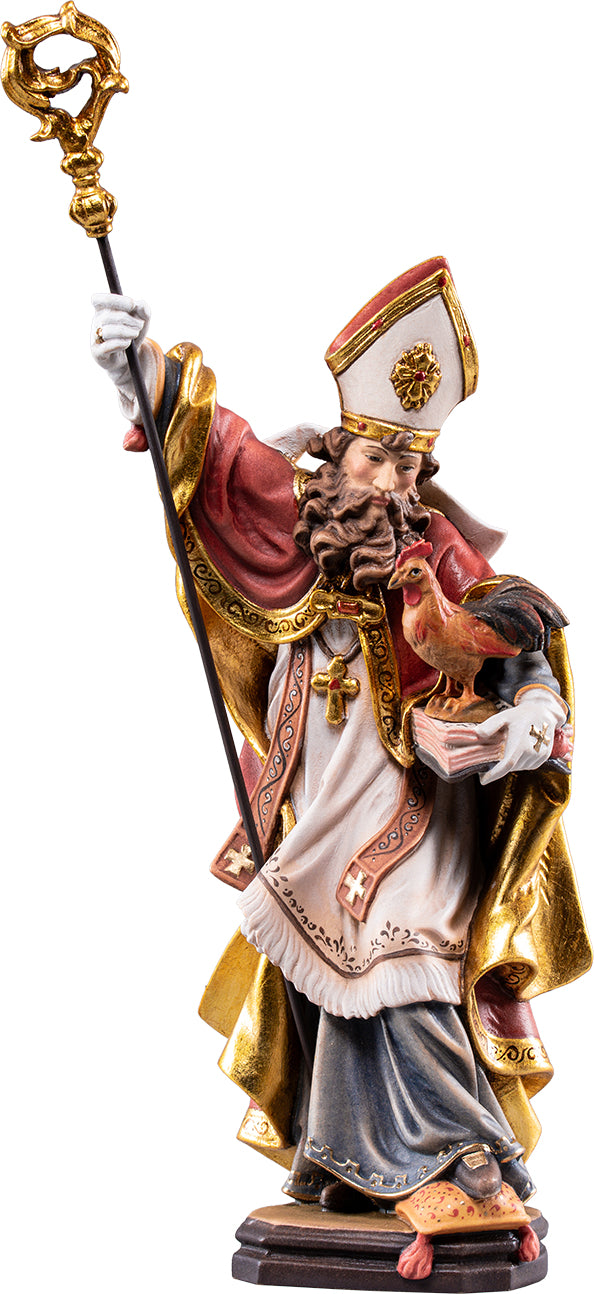 Hl. Valentin mit Buch und Hahn