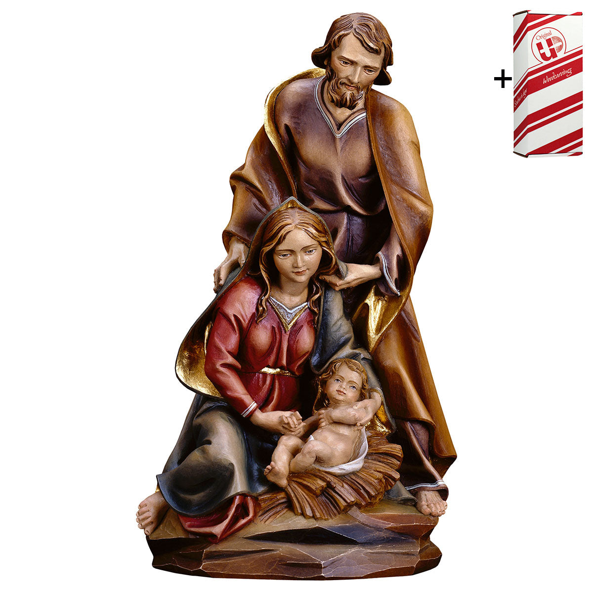 Blockkrippe Barock + Geschenkbox