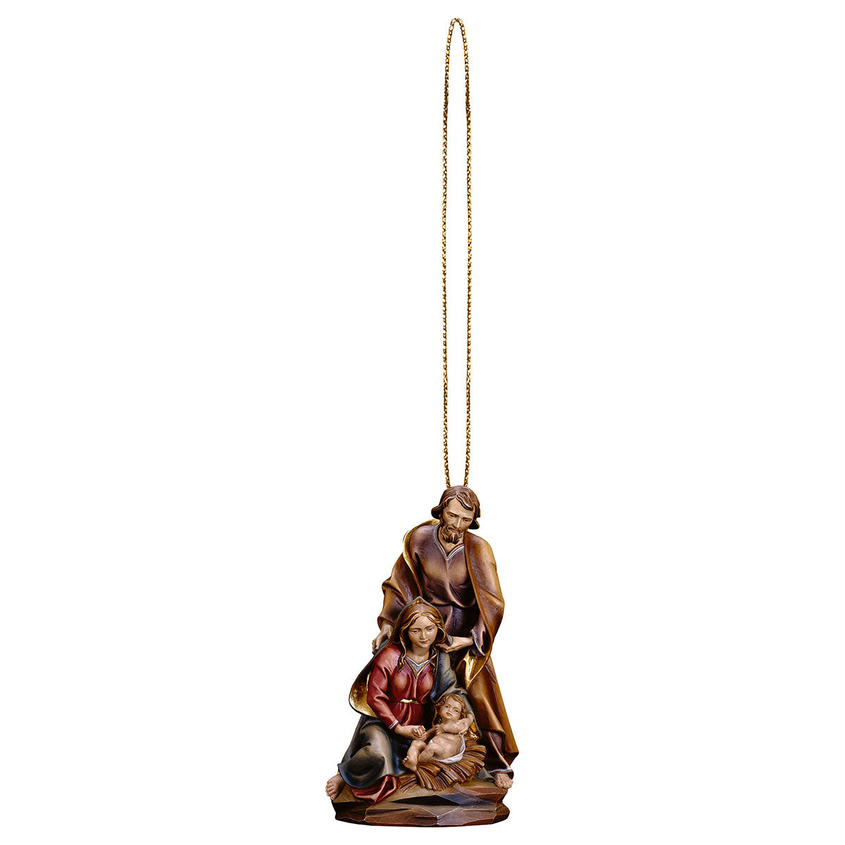 Blockkrippe Barock mit Goldfaden