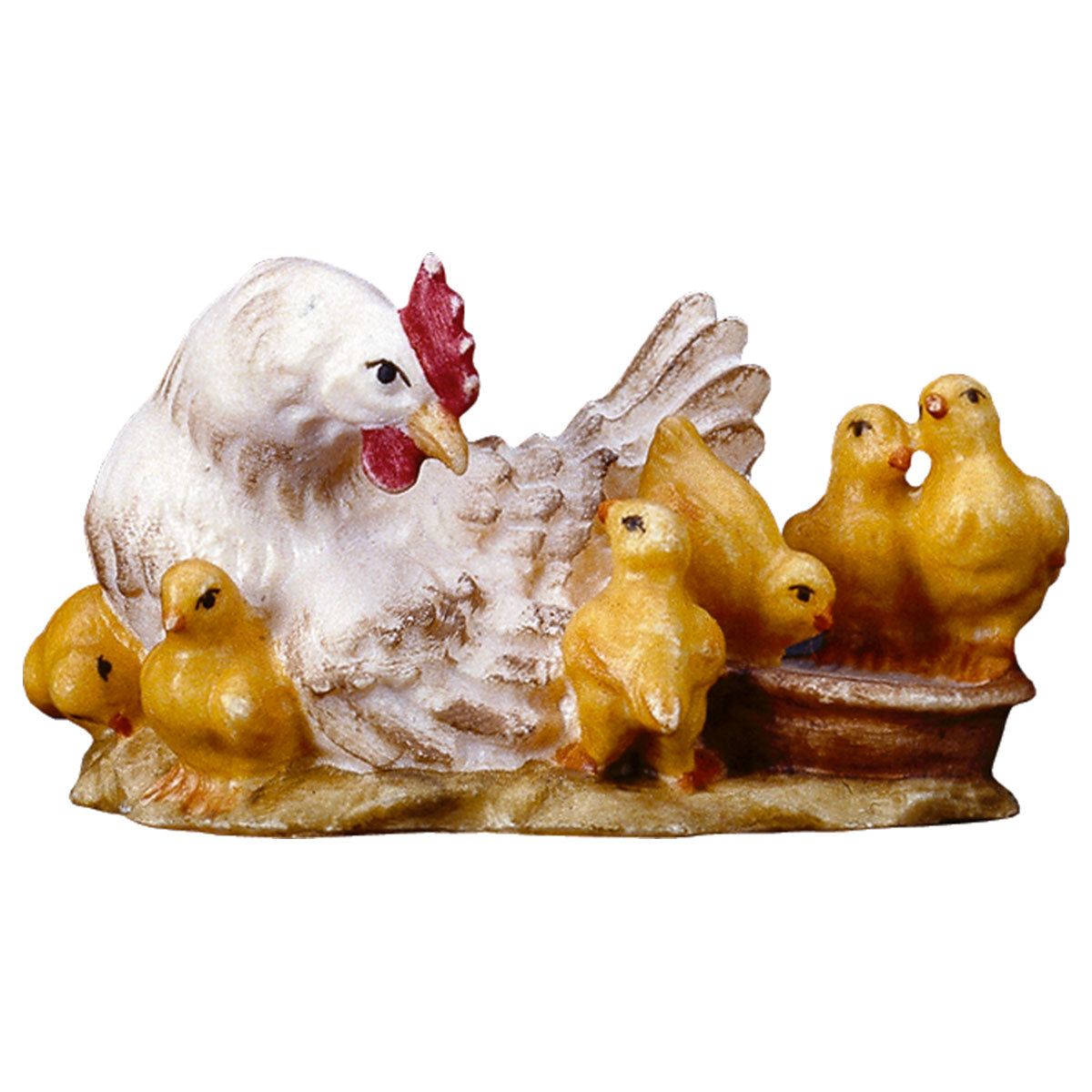 UL Henne liegend mit Küken