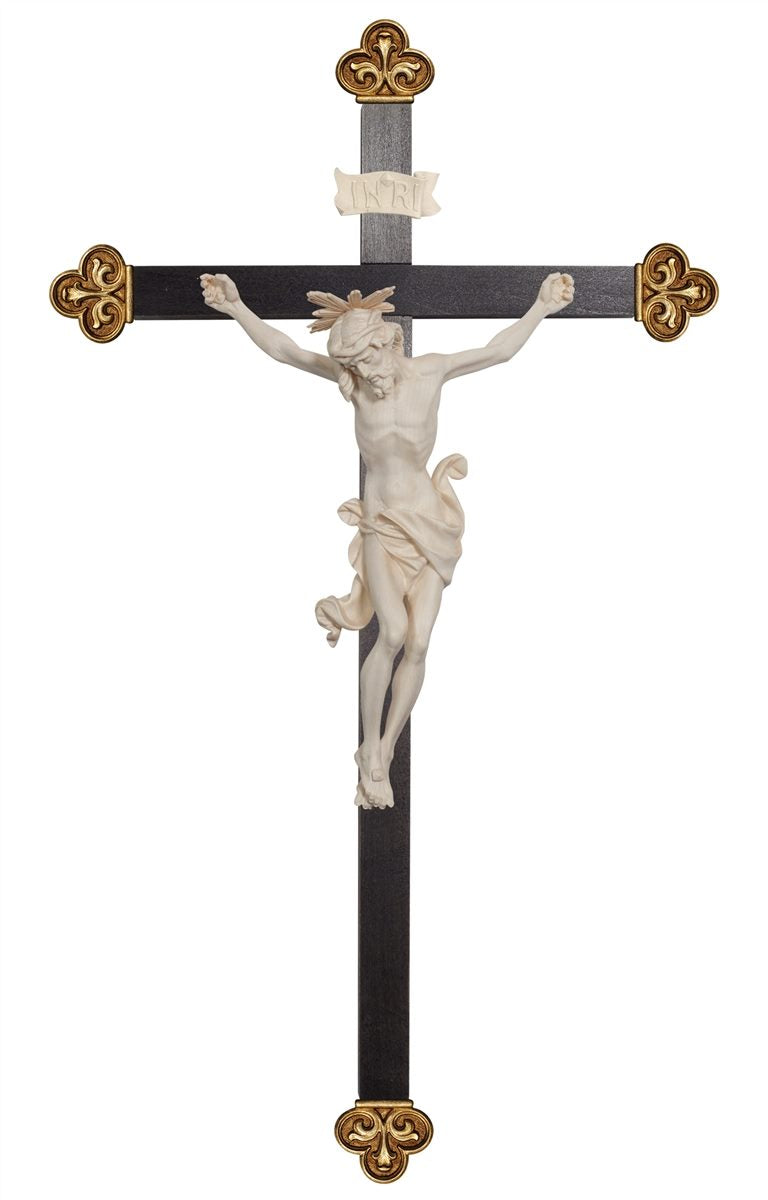 Christus Leonardo mit Gloriole Balken Barock