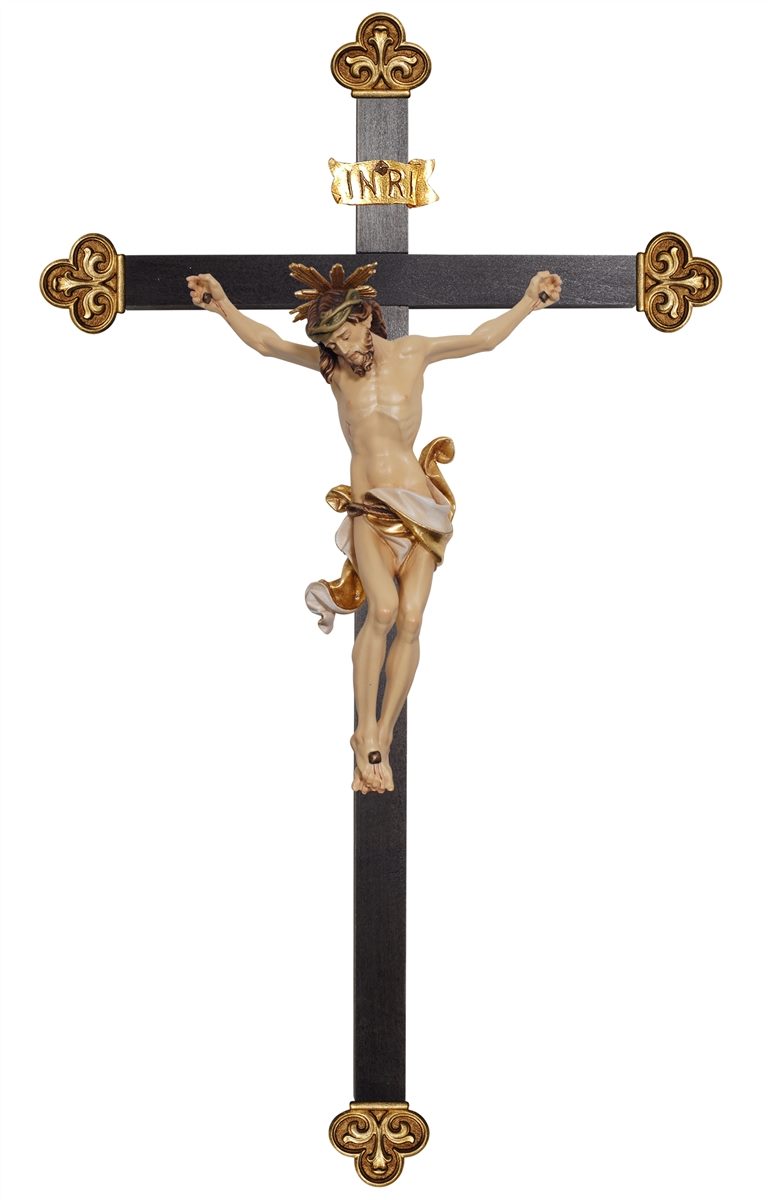 Christus Leonardo mit Gloriole Balken Barock