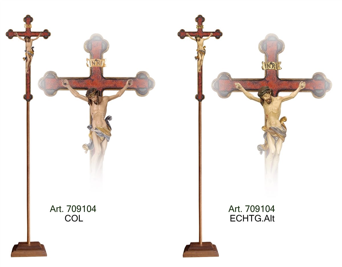 Prozessionskreuz Leonardo Balk.echtgold Barock