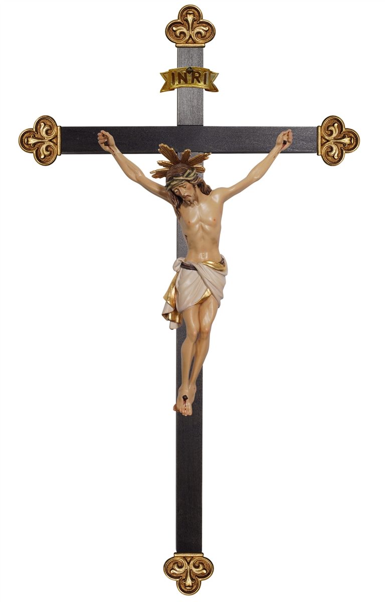 Christus Siena mit Gloriole Balken Barock