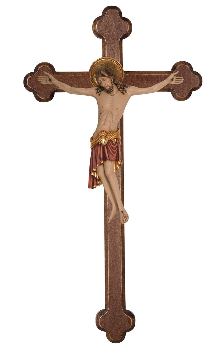 Christus Cimabue Balken gebeizt Barock