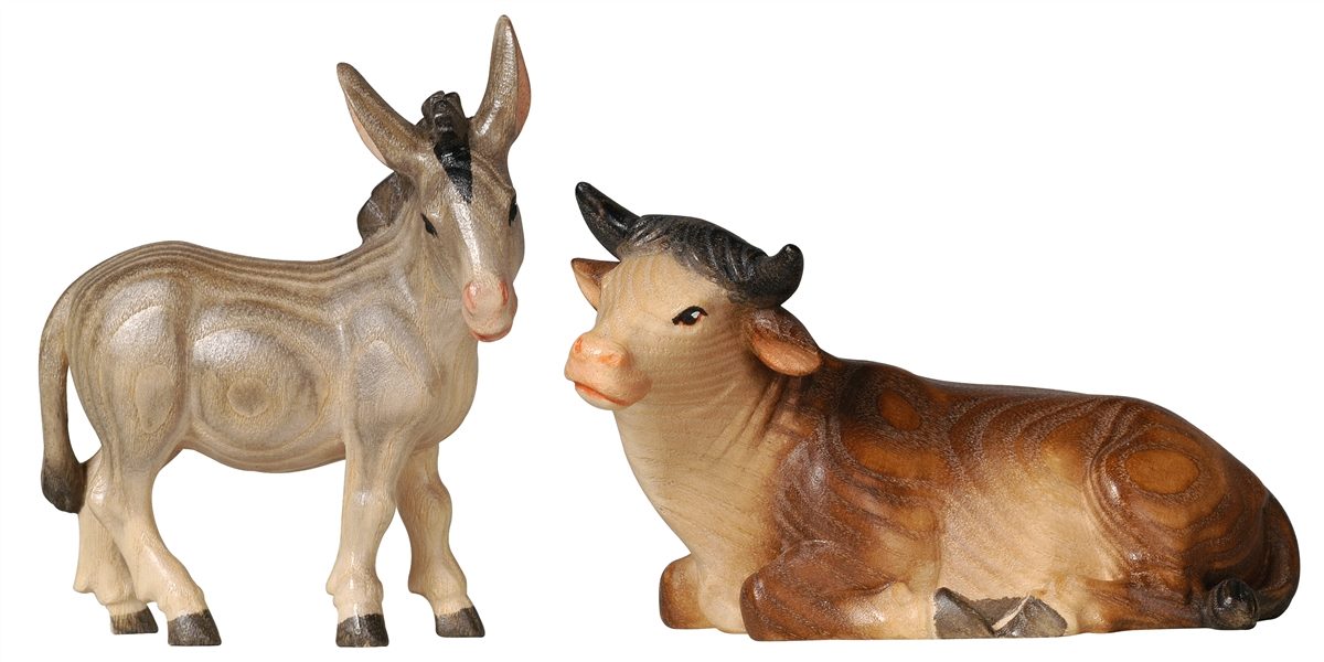 PE Ochs liegend und Esel