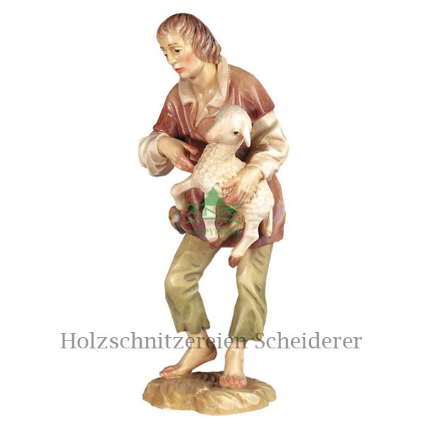 Hirte mit Schaf ANRI Walter Bacher Krippe