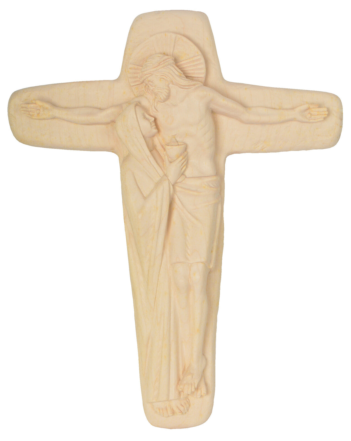 Kreuz mit Christus und Maria mit Kelch