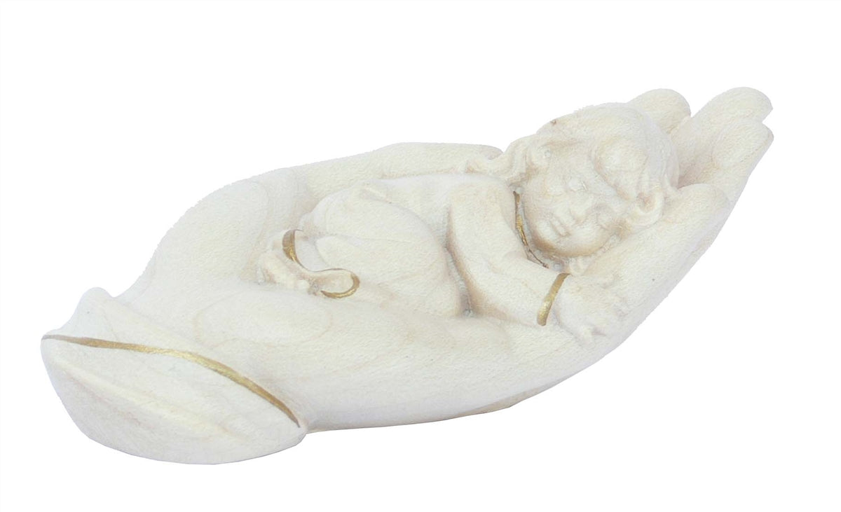 Schützende Hand liegend Mädchen