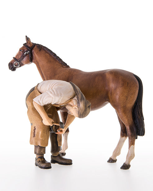 Schmied mit Pferd