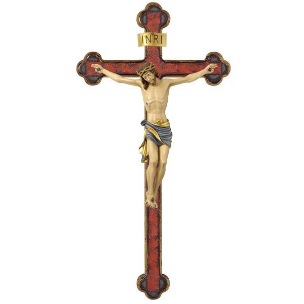 Chr. Assisi auf Balken echtgold Barock - bemalt