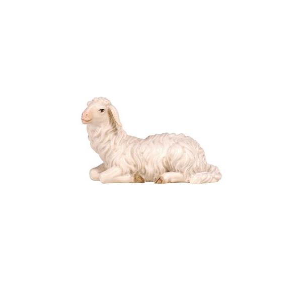 Mahlknecht Krippe Schaf liegend linksschauend - bemalt