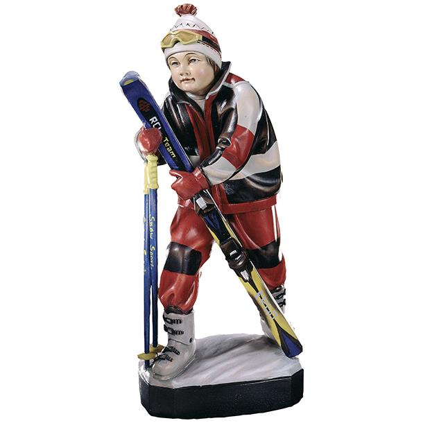 Skifahrer Kind - bemalt