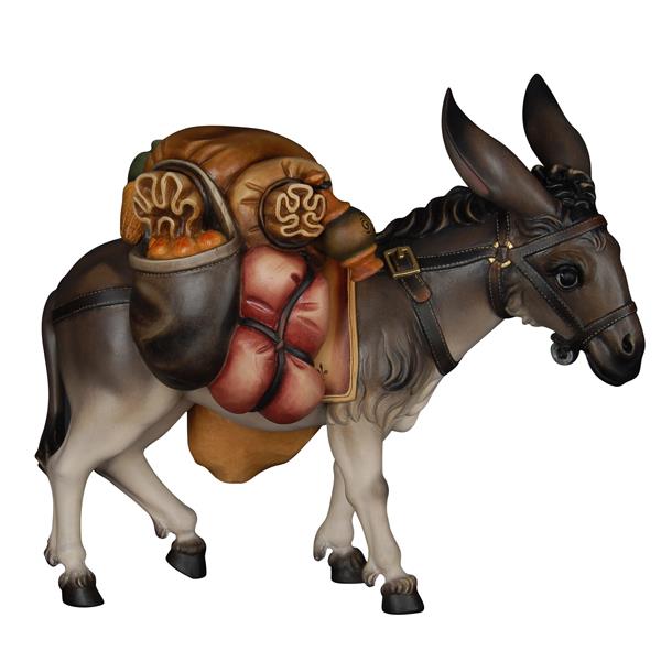 Esel mit Gepäck (Flucht nach Ägypten) - bemalt