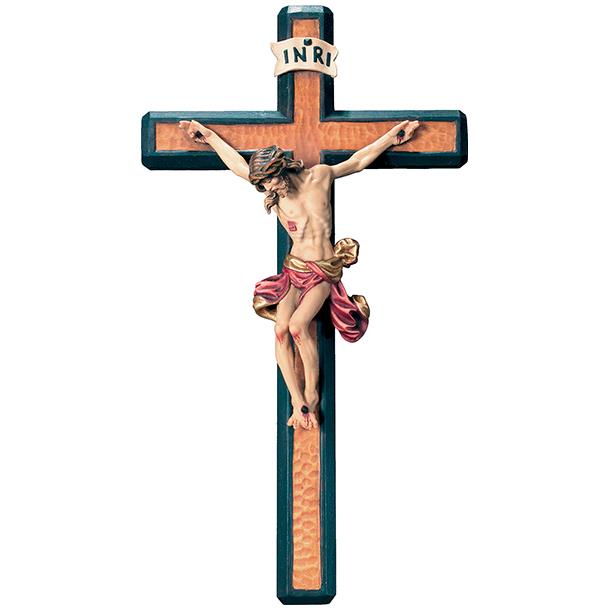 Kreuz mit Christus - bemalt
