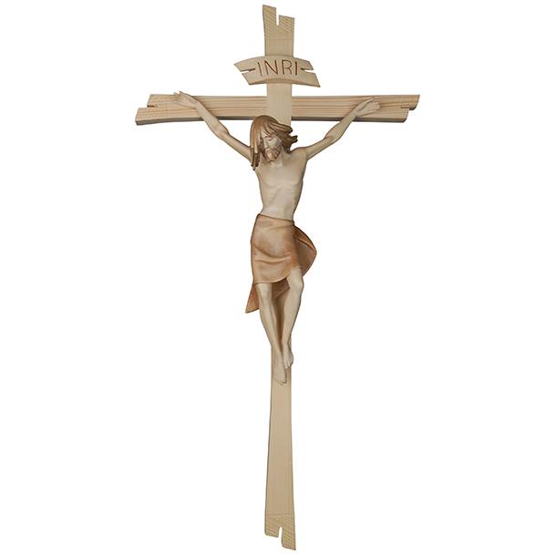 Besinnlicher Corpus mit einfachem Kreuz - bemalt