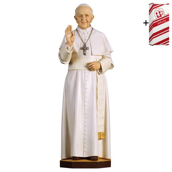 Papst Franziskus + Geschenkbox - bemalt