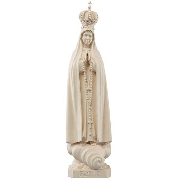 Madonna Fatima mit Krone und Rosenkranz - natur