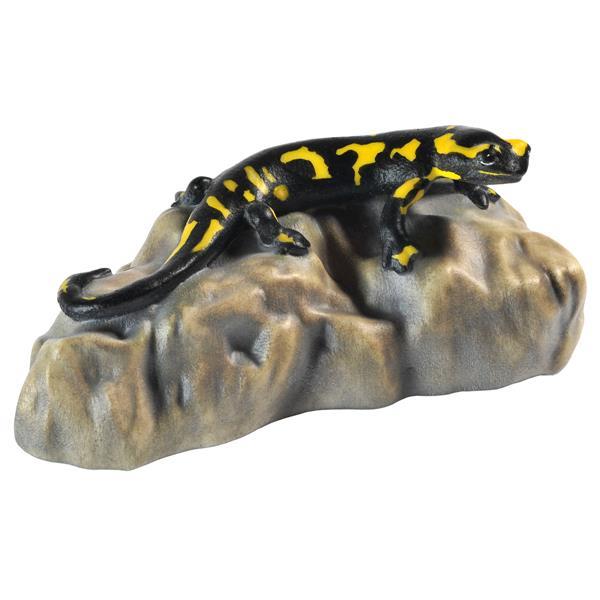 Salamander auf Stein - bemalt