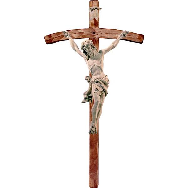 Alpenchristus Eiche mit gebogenem Kreuz - natur